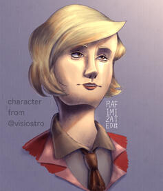 fully coloured, bust