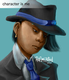 fully coloured, bust